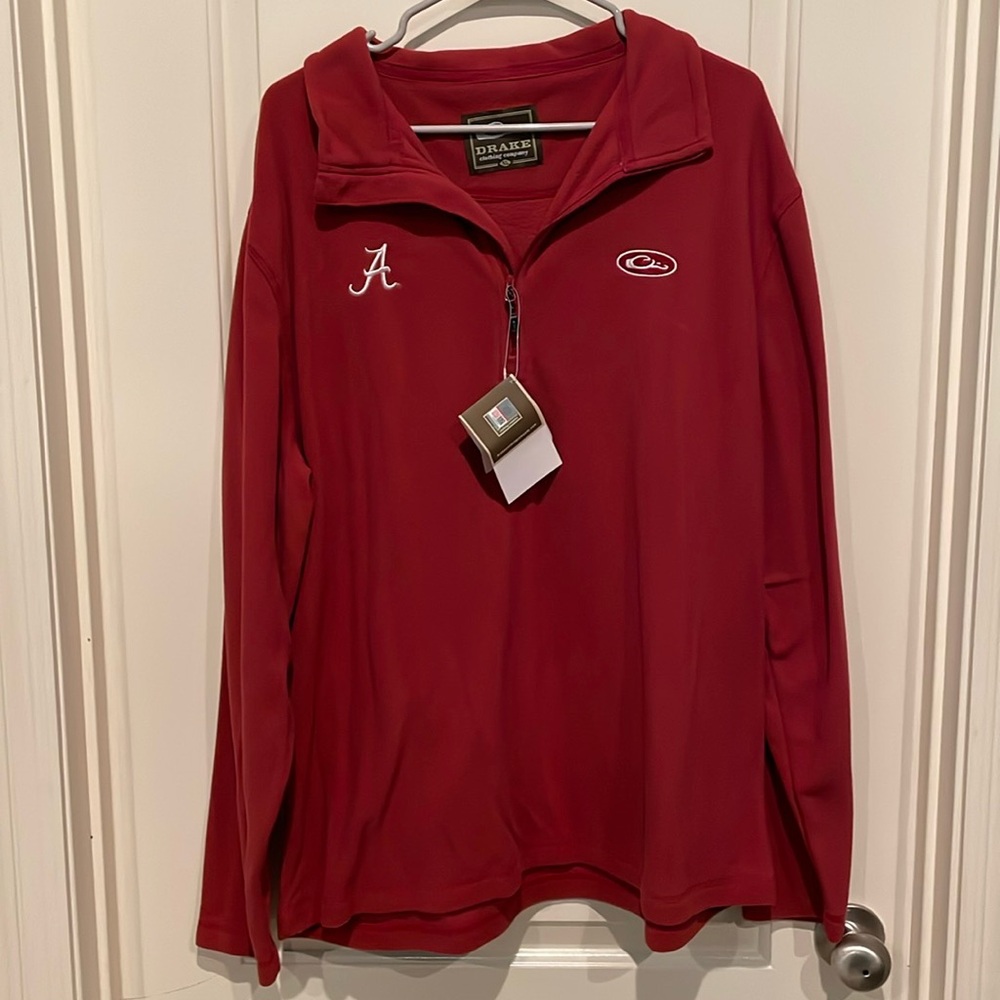 NWT Drake Alabama Fleece Pullover Men’s, Size X-Large, Crimson